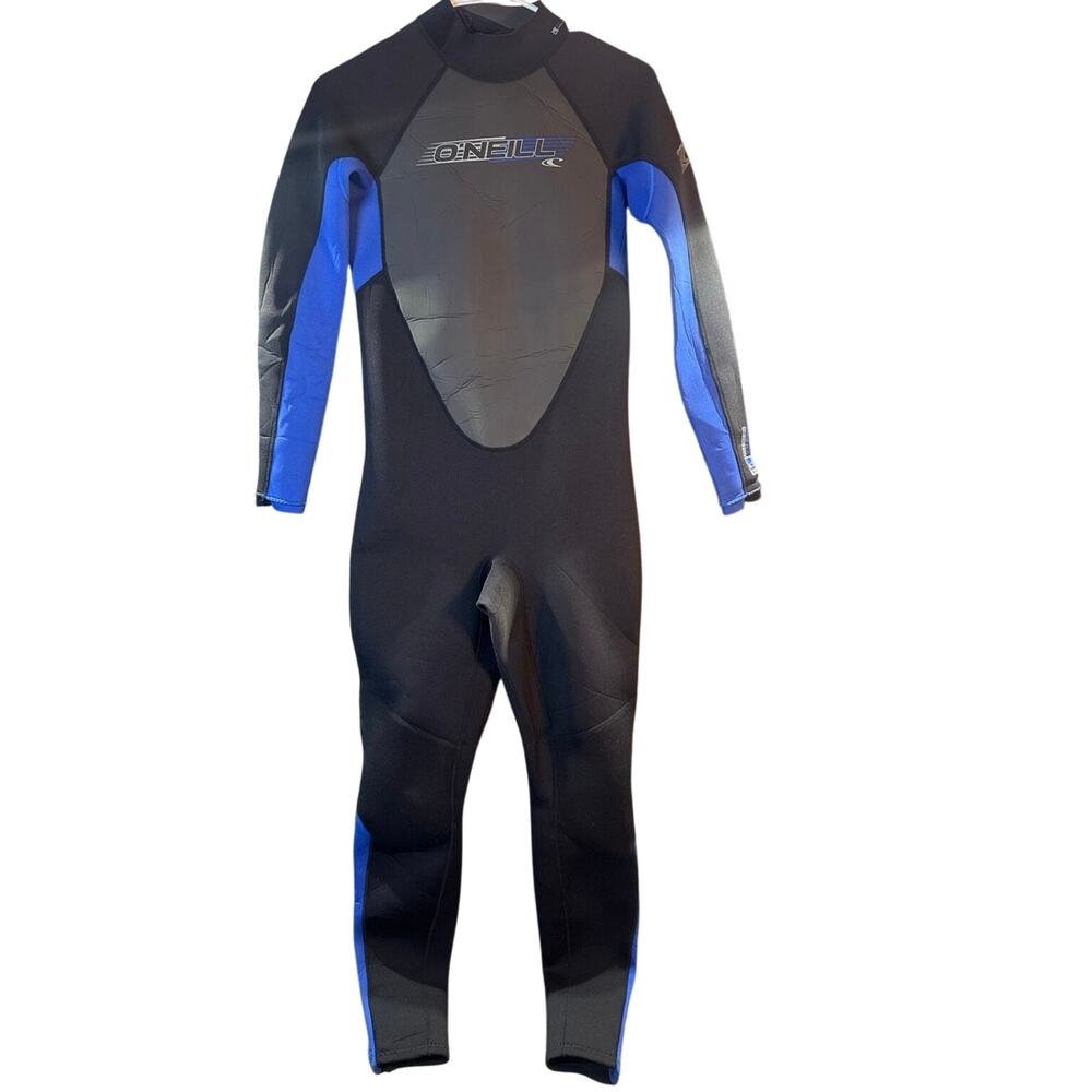 O'Neill Youth Reactor 3/2mm Full Wetsuit Size 16 Black/Blue 5’6”-8”/125-140 LBS
